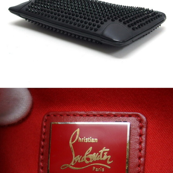 CHRISTIAN LOUBOUTIN Rubiposh Clutch Bag Spike Black - Picture 5 of 10
